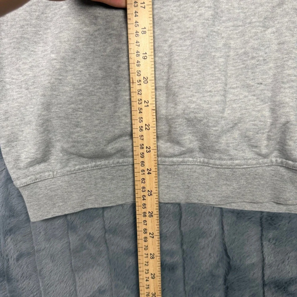 Callaway Golf Sport Mens Large Gray Brushed Fleece Quarter Zip Pullover Sweater